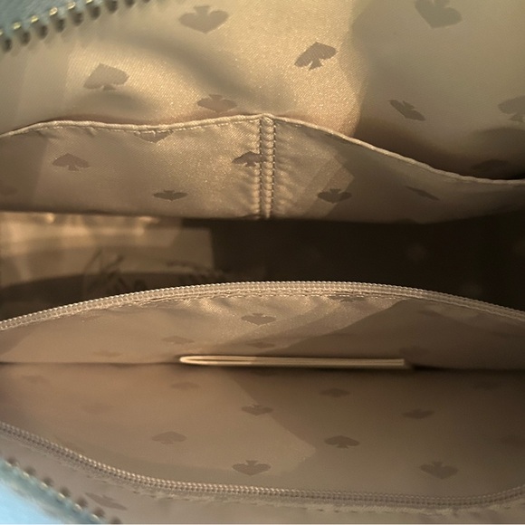 Kate Spade Orchard Street Hemsley blue dawn pebbled leather crossbody w/ tassels - Picture 10 of 14